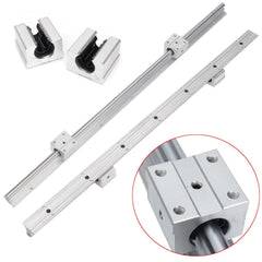 700mm Cylindrical Linear Rail Shaft with 2pcs SBR12UU Linear Block