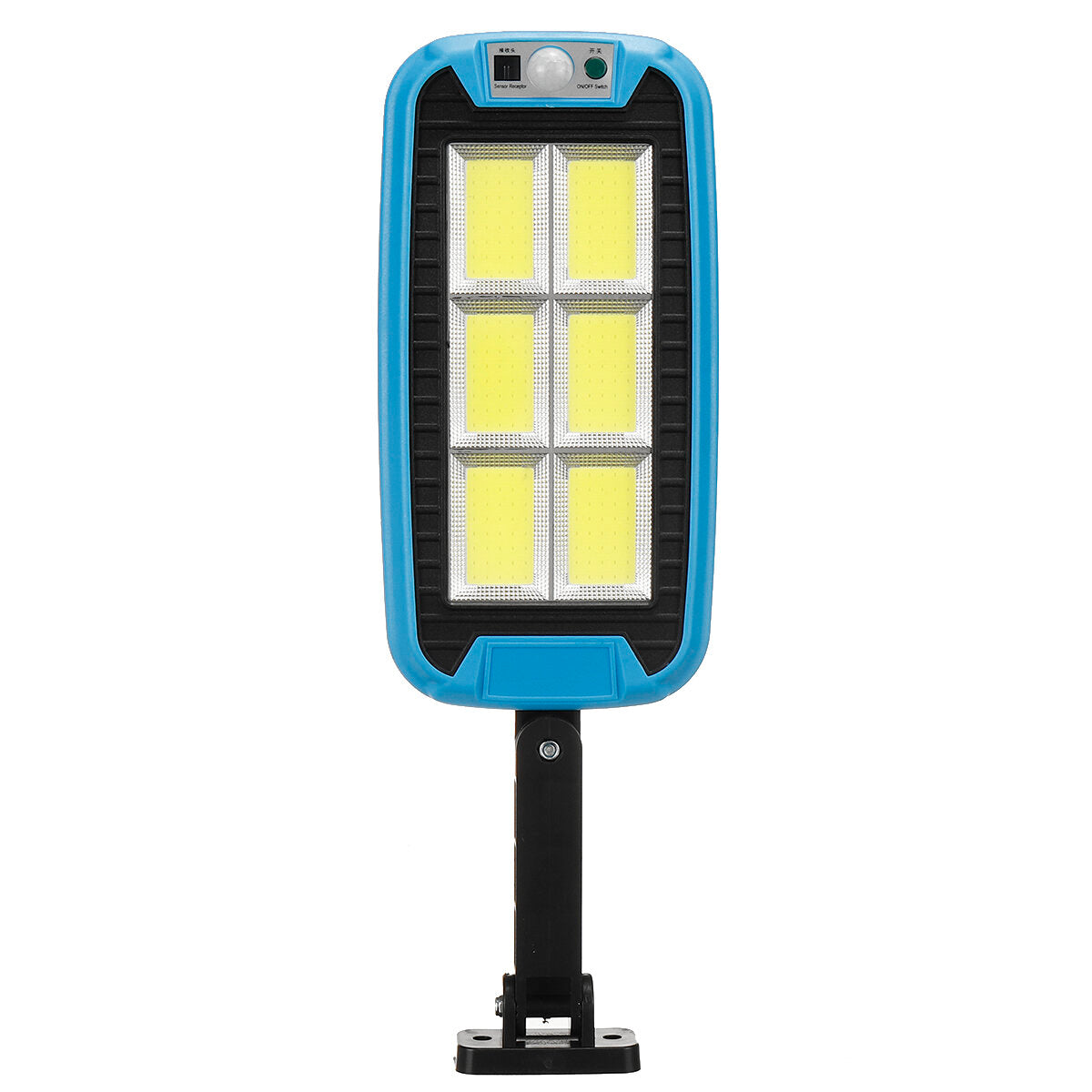 COB LED Solar Street Wall Light PIR Motion Sensor Dimmable Lamp Outdoor Garden