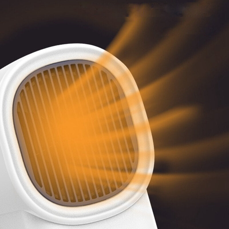 400W Mini Electric Space Heater - Fast Winter Air Warmer Plug-In