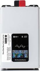 GreenZech VR 5000 Inverter | 5000W Continuous 10000W Peak | 24V 48V 60V 72V 96V to 120V 240V | Professional Power Converter
