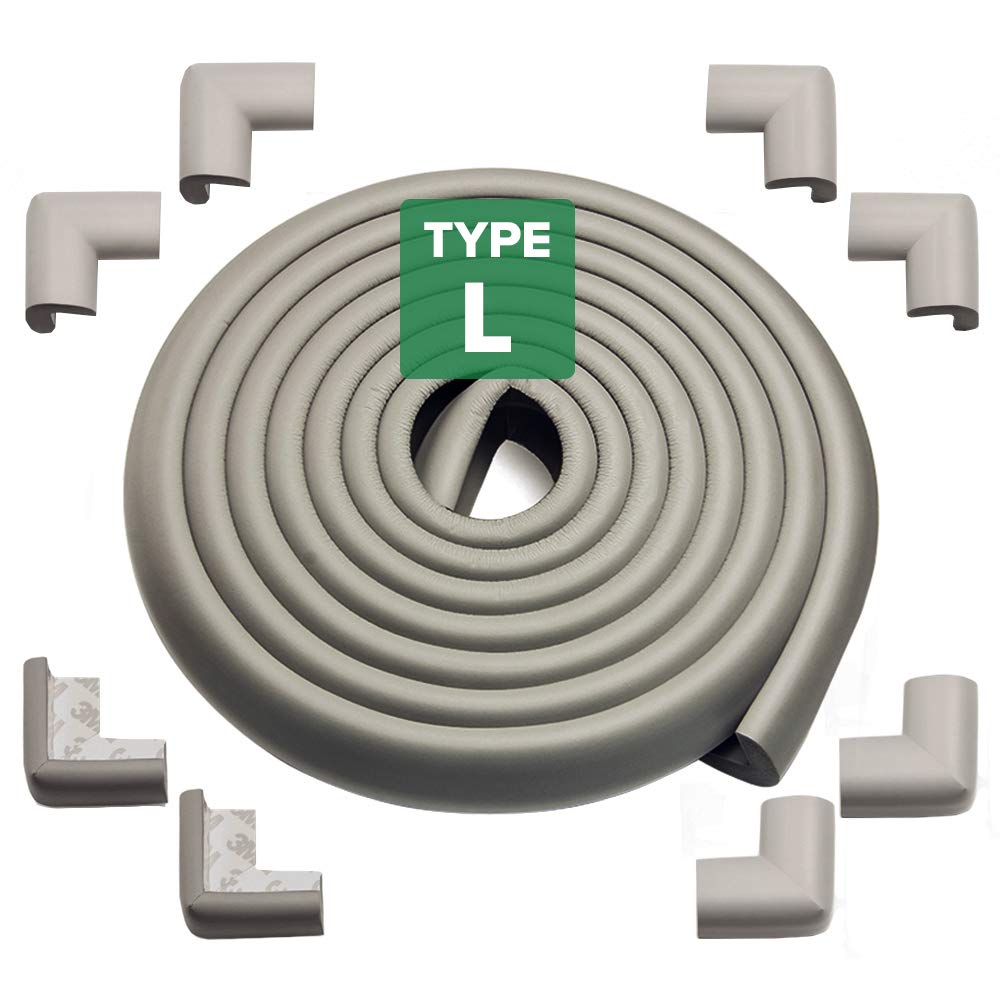 Corner and Edge Guards - 14ft (4.3m) [ 13ft Edge Cushion + 8 Corner Cushion ] Premium Childproofing Protector,Child Safety
