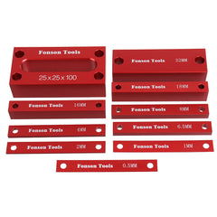 10pcs Metric Inch Woodworking Setup Blocks Height Gauge Precision Aluminum Alloy Setup Bars