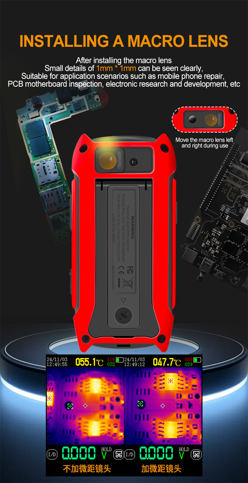 GreenZech Fusion-14 Pro | 240x240 HD Thermal Imaging Multimeter | Professional 2-in-1 Diagnostic Workstation