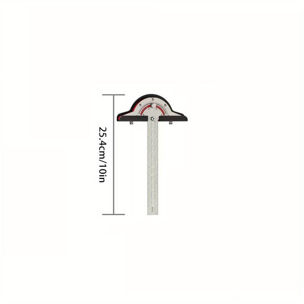 Woodworking Edge Ruler & Protractor - Dual Function, Ambidextrous, Twistable, 10/15/20 Inch Options for Accurate Measurements