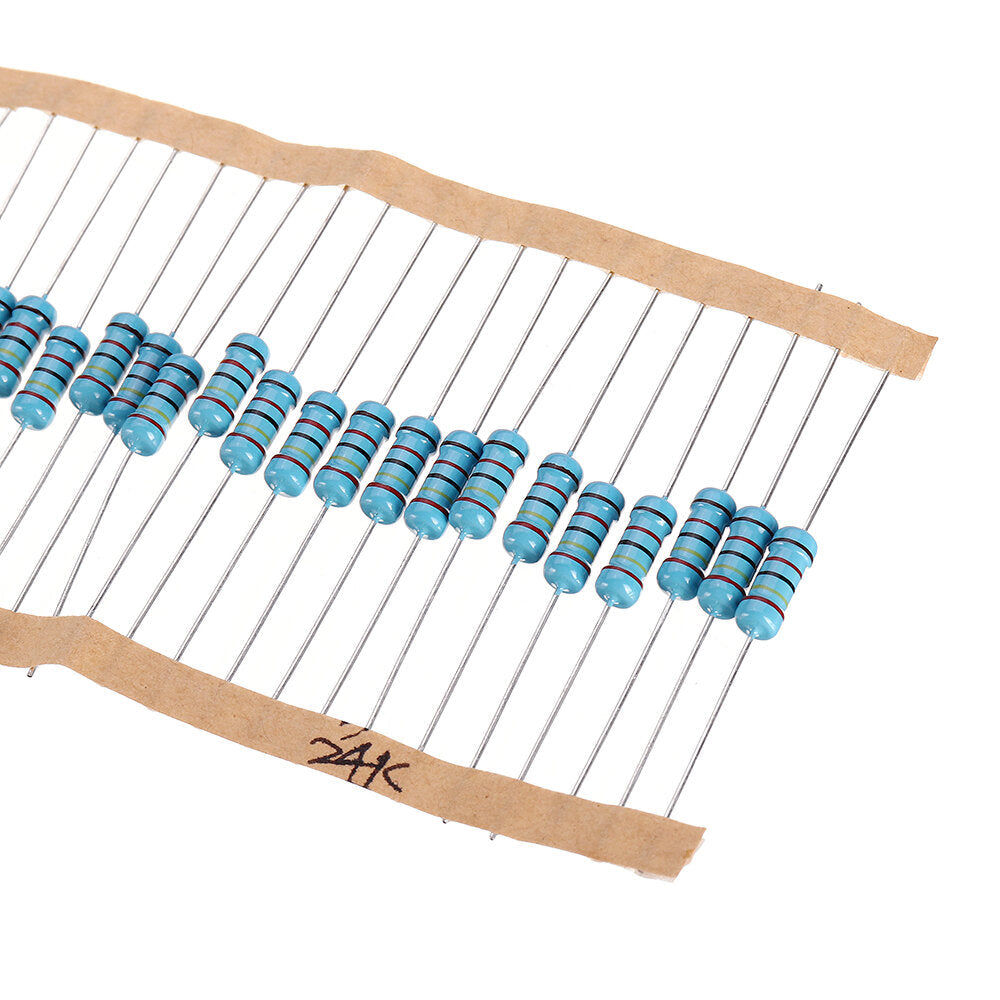 100pcs 1W 24KR Metal Film Resistor 1% 24K ohm Resistance