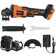 1600W 388VF 125mm Rubber + ABS + Steel Rechargeable Lithium Battery Technology Brushless Angle Grinder