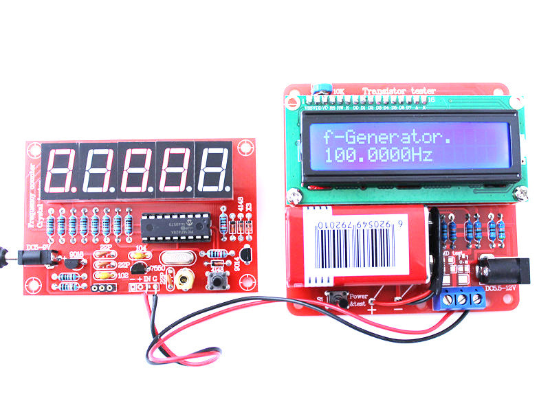 3Pcs Original Hiland 1Hz-50MHz Five LED Display Frequency Counter With Frequency Oscillator Kit