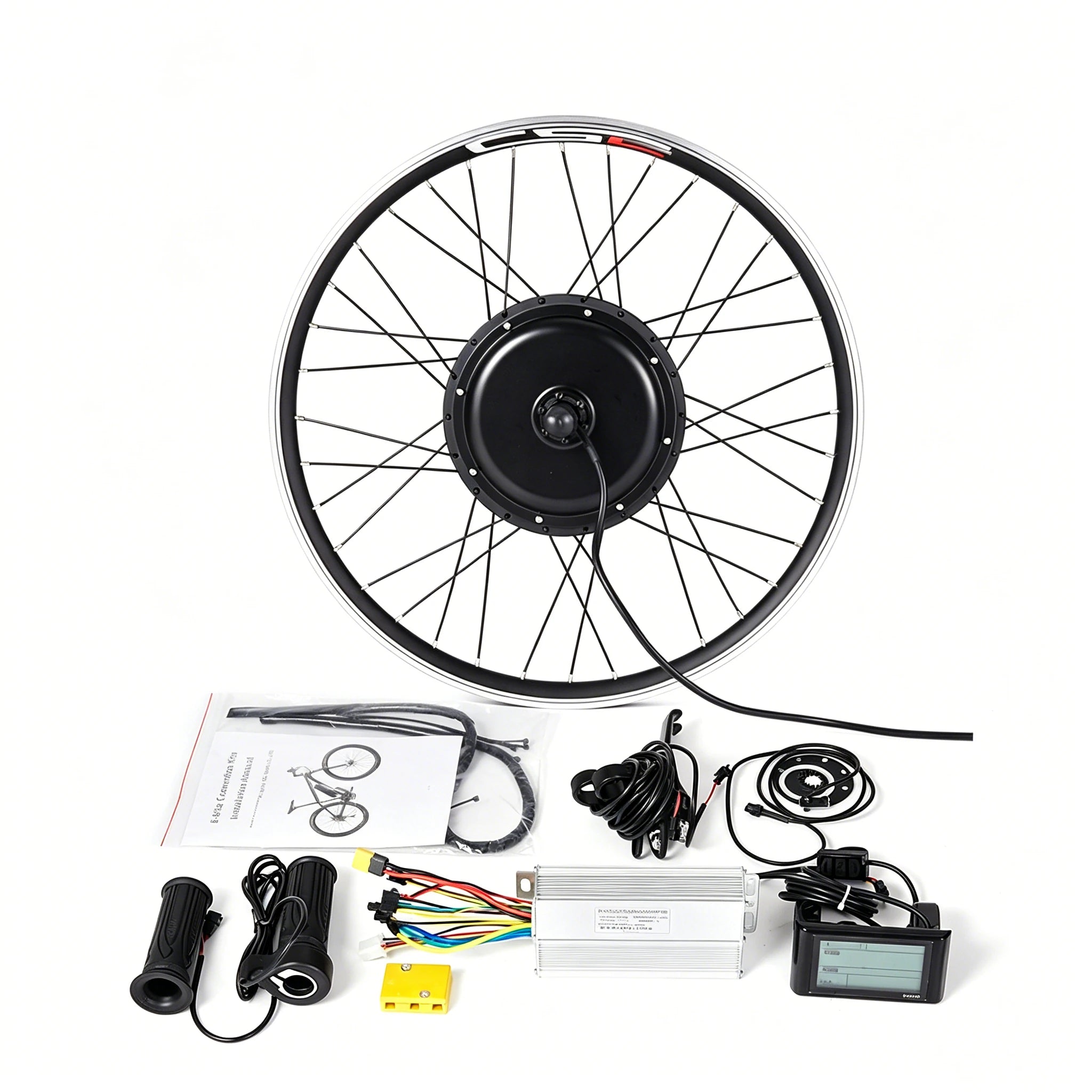 48V 1000W Direct-Drive Ebike Conversion Kit, 55km/h Ultimate Power Hub Motor Wheel Fits Marlin 4, Rockrider ST100, Riverside 120 (26"-29"/700C)