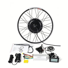 48V 1000W Direct-Drive Ebike Conversion Kit, 55km/h Ultimate Power Hub Motor Wheel Fits Marlin 4, Rockrider ST100, Riverside 120 (26"-29"/700C)