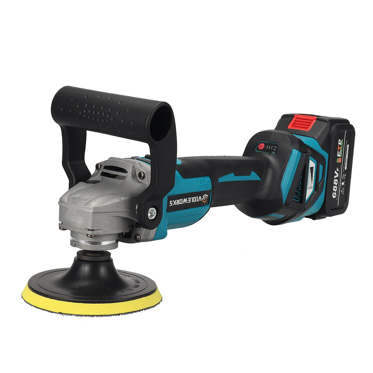 2 IN 1 Brushless lithium Battery Six-Speed Speed Regulation Polisher Angle Grinder 18V Battery