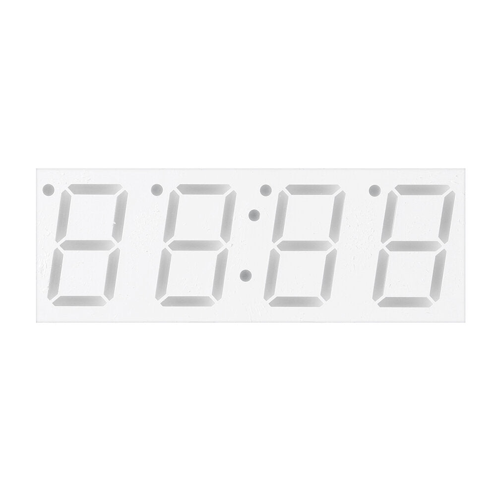 DIY RGB Round LED Electronic Clock Kit Music Alarm Clock with Housing Digital Tube Blue Red Green LED