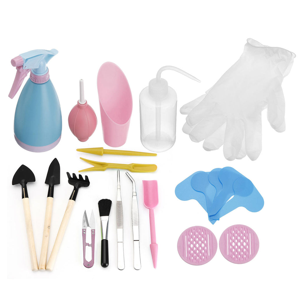 23Pcs/Set Succulent Transplanting Garden Planting Bucket Shovel Hand Tools Set Bonsai Set Kit