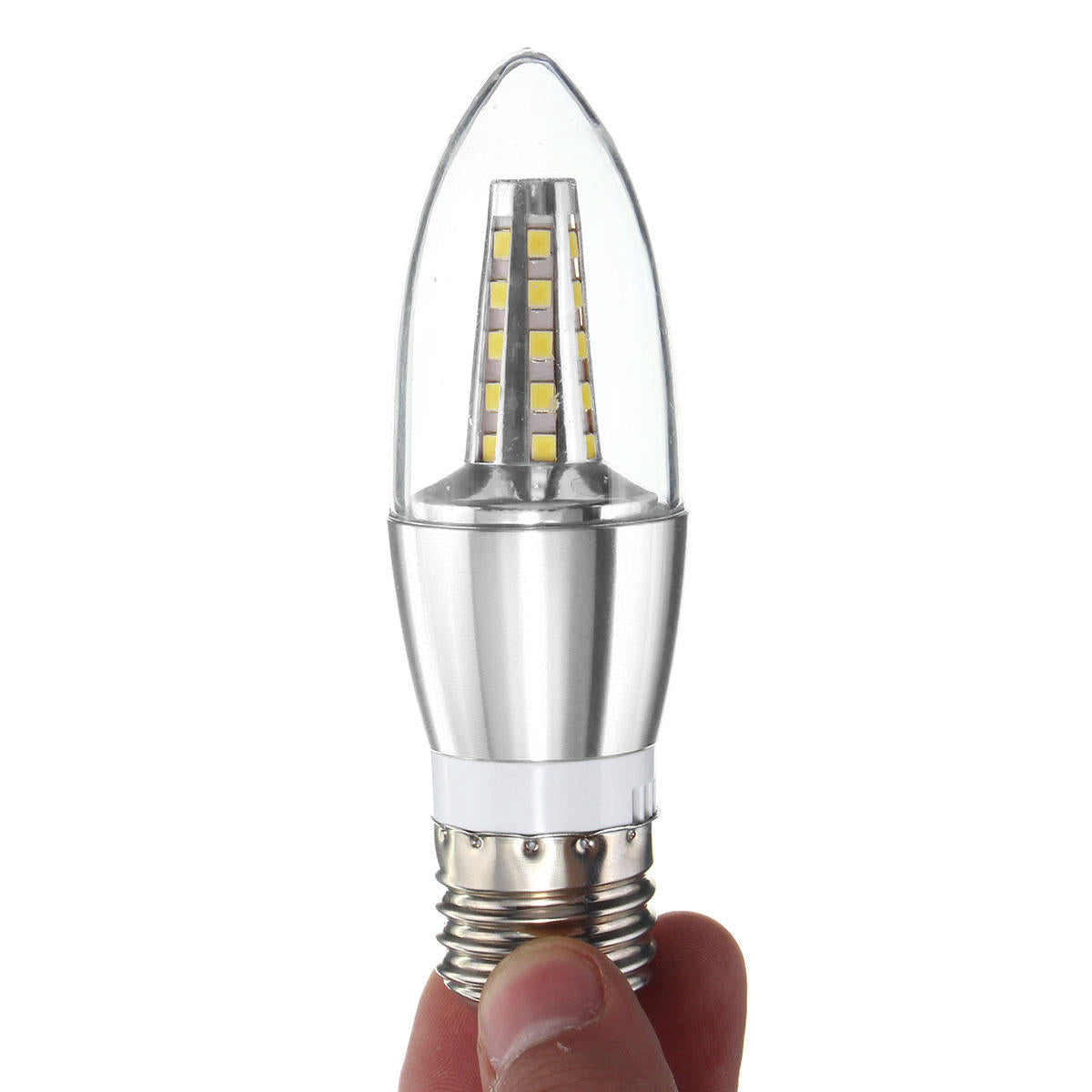E27 E14 E12 B22 B15 6W 35 SMD 2835 LED Cone Candle Warm White Pure White Light Lamp Bulb AC85-265V