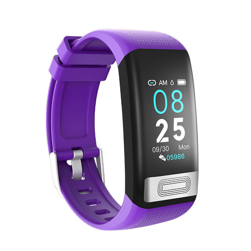 CG Heart Rate Blood Pressure Monitor 1.14inch Brightness Control USB Charging IP67 Waterproof Smart Watch