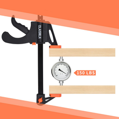 4-Pack Woodworking F Clamps - Heavy Duty, Quick Change, Easy One-Hand Operation, Ideal for DIY & Professional Projects