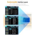High Precision Power Meter 10 Channels Measurement Energy Monitoring 3.96 Inch TFT LCD RS232 Portable Professional Energy Analyzer