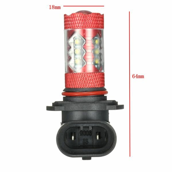 12V Pair Motorcycle LED Fog Light Lamp Bulb White H11 H10 H7 H8 H4 9005 9006 P13W H16 H13