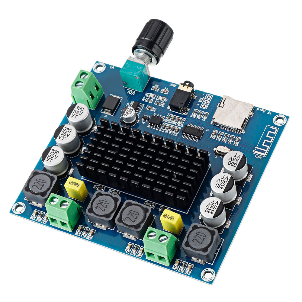 Digital Bluetooth Power Amplifier Board Ultra Long Distance Support AUX Onboard Potentiometer Dual 100W