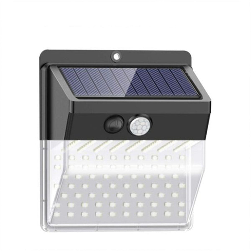 136/206LED Solar Street Power Light PIR Motion Sensor Wall Lamp Outdoor Garden