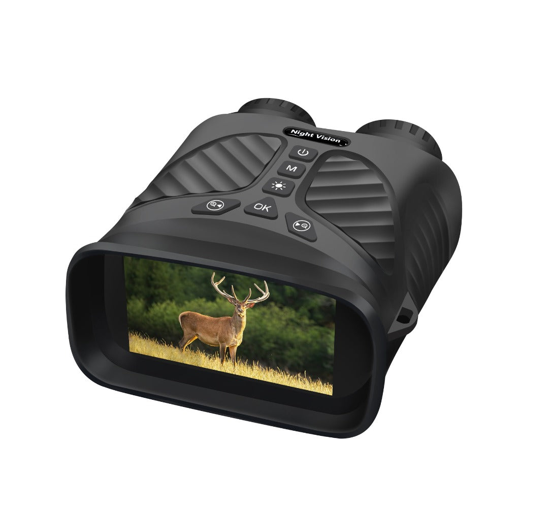Binoculars Camera Infrared Night Vision 2.5K 10X Optical Zoom 3'' IPS Screen Infrared Illuminator Digital Zoom for Hunting Camping Digital Binoculars