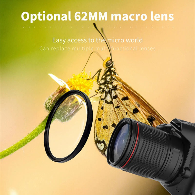6400MP HD WiFi 4K Dual Lens Camcorder, 3" IPS Display, 16X Zoom, DSLR for YouTube Streaming & Vlogging
