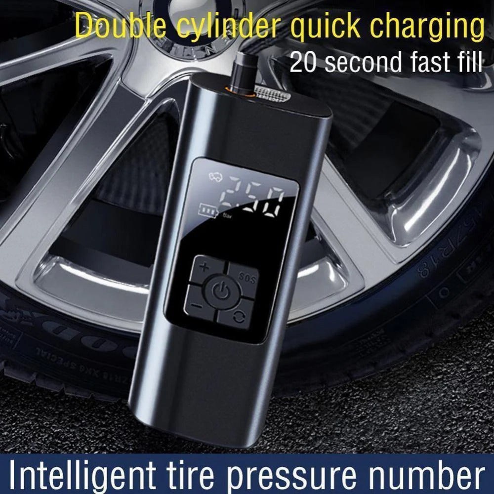 150PSI Rechargeable Air Pump Tire Inflator Cordless Portable Compressor Digital Car Tyre Pump For Bicycle Tires Balls