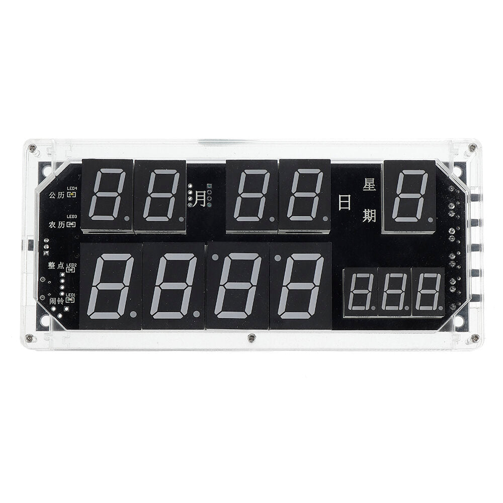 Large-screen Voice Clock Kit High-precision Clock Electronic DIY Welding Training Kit