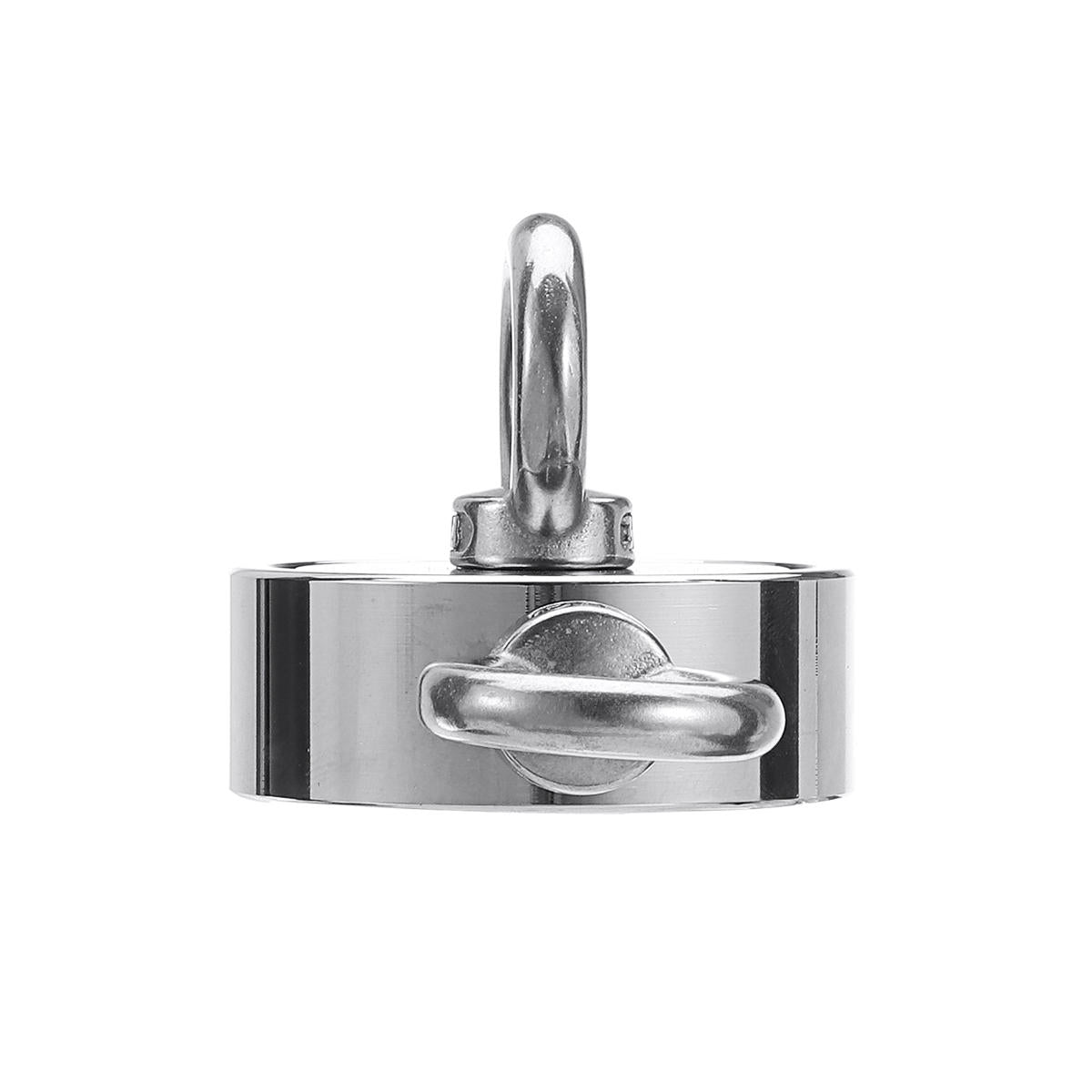 48/60/67/75mm Double Ring Neodymium Recovery Magnet Circular Ring Hook Steel Hunting Fishing Magnet