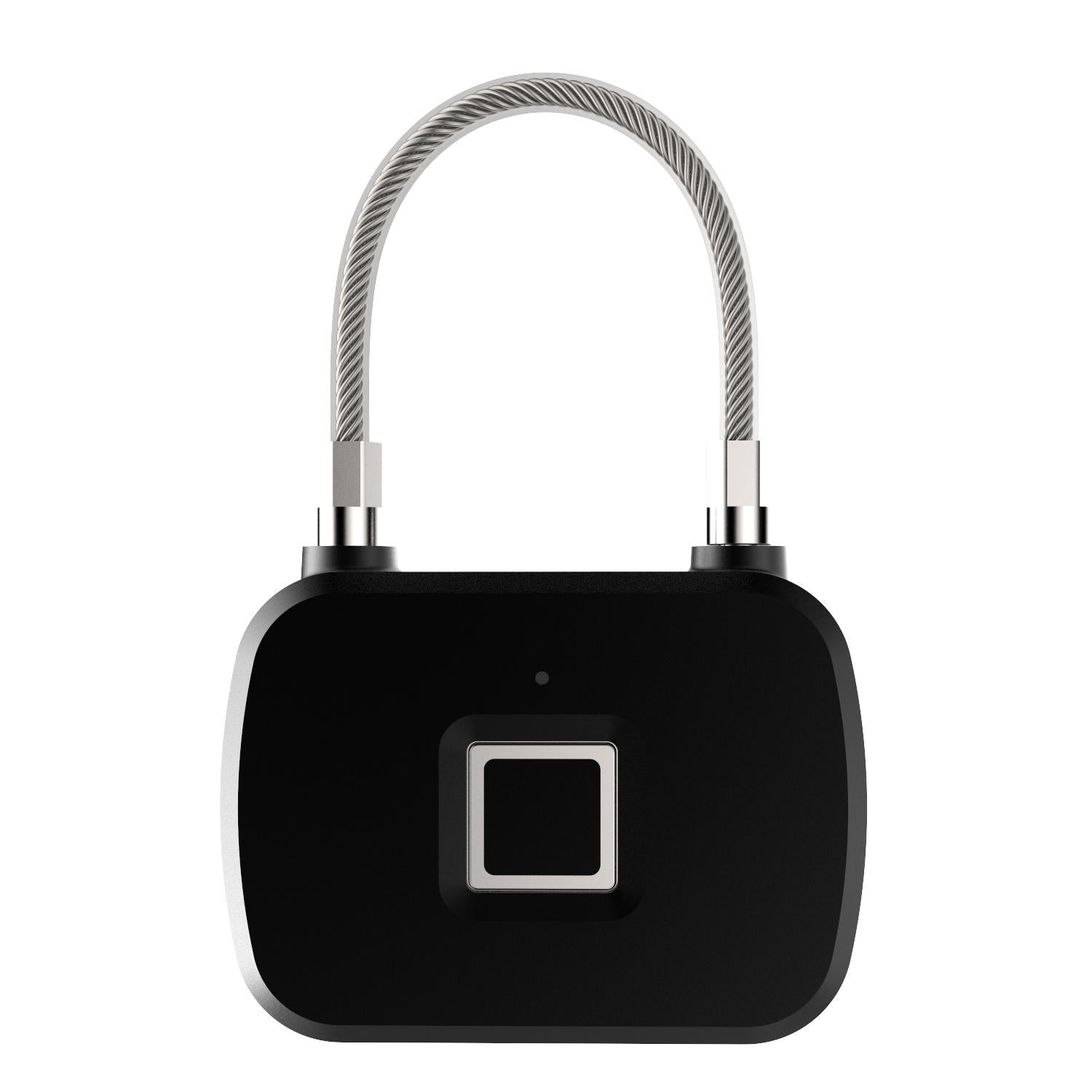 Fingerprint Security Keyless Lock Plastic Three Color Light Wire Rope Lock 3M 10 Sets of Fingerprint lock Induction