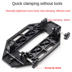 Multifunctional Wooden Door Slot Locator Kit - Aluminum Alloy, Quick Adjustment, Hinge & Lock Slotting Tool, 2.4" Clamping