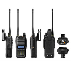Upgrade Version Two Way Radio VHF UHF Walkie Talkie Waterproof for CB Ham