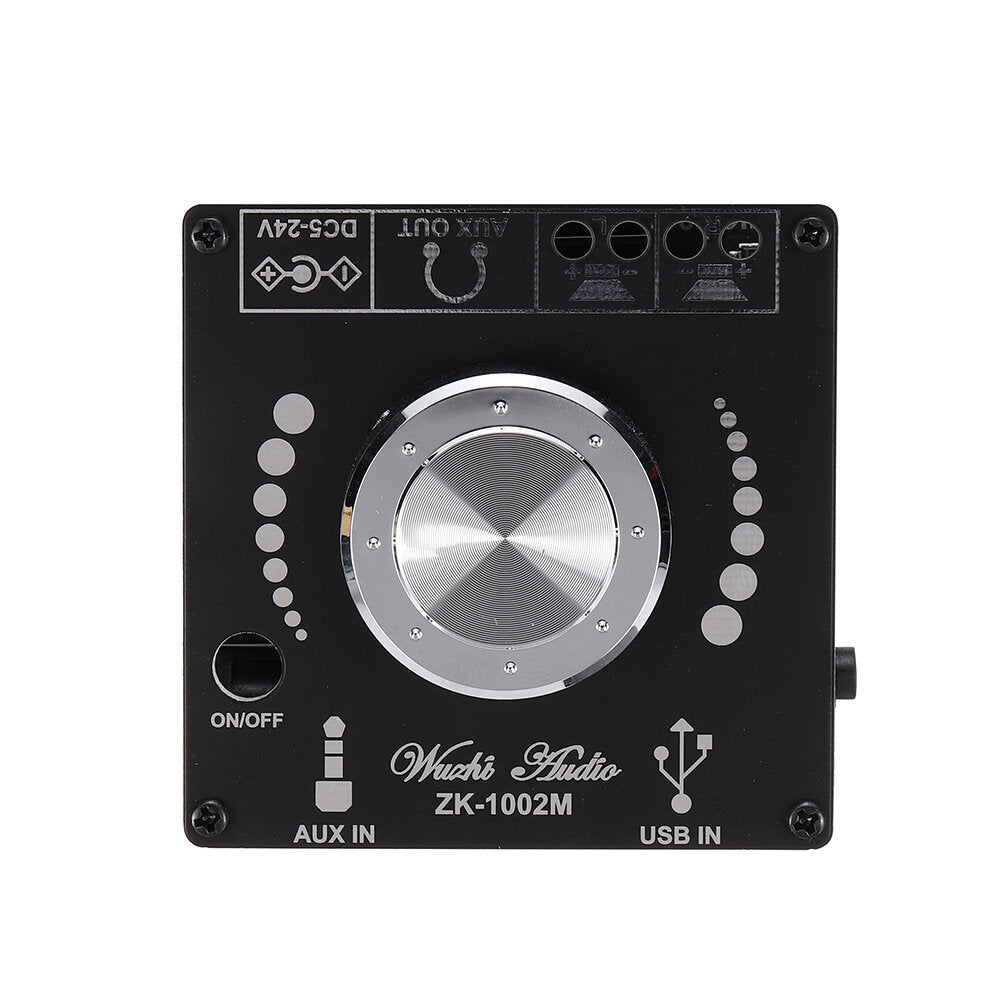 100W+100W Bluetooth 5.0 Power Audio Amplifier board Stereo AMP Amplificador Home Theater AUX USB 100W*2