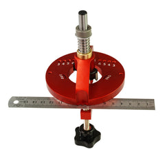 35mm Chain Hole Locator Punch Jig for Woodworking - Durable Aluminum Alloy Tool for Hinge Installation & DIY Projects