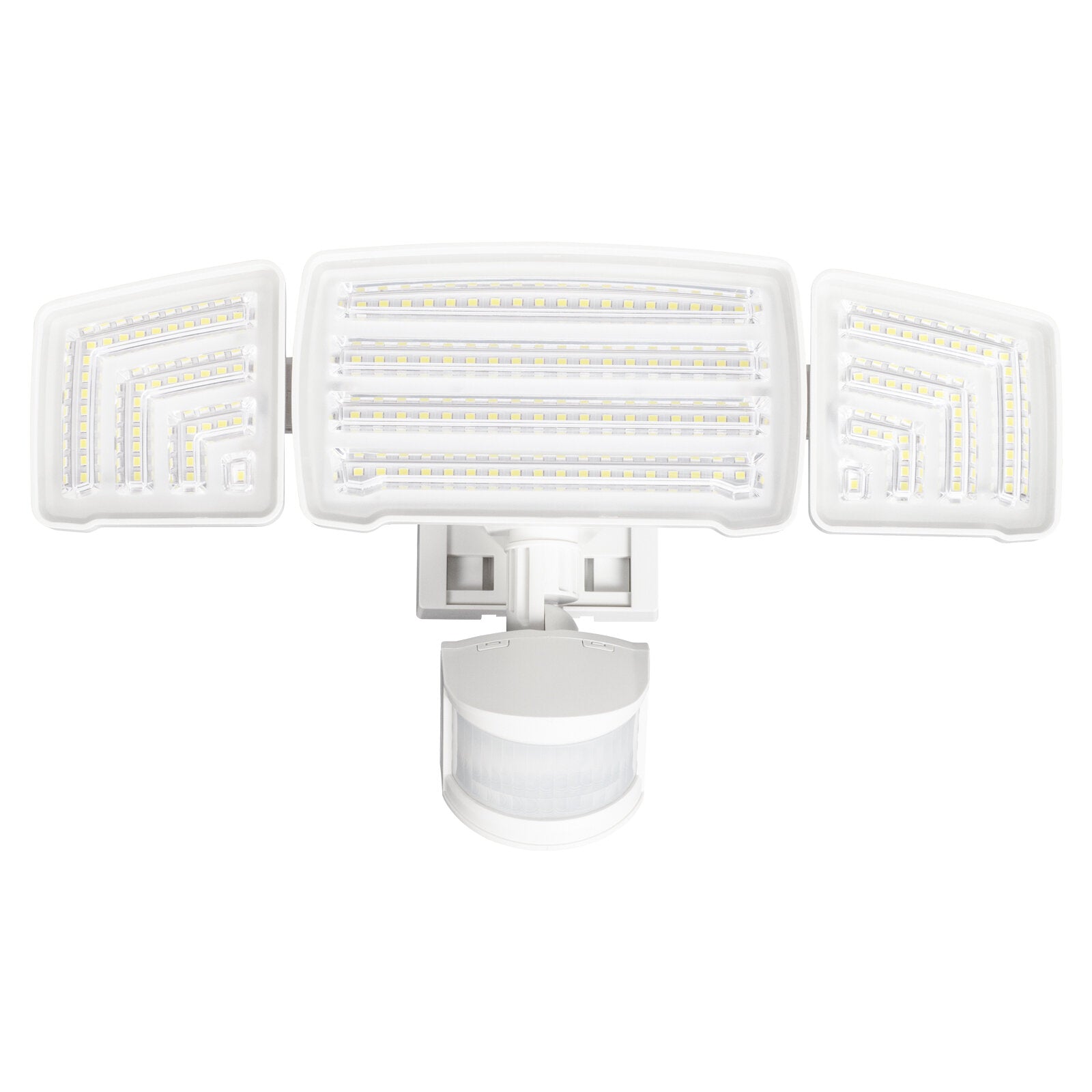 20W Motion Sensor Three-Head Solar Light 3 Working Modes 2000LM 21m Sensing Range Waterproof IP65
