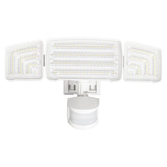 20W Motion Sensor Three-Head Solar Light 3 Working Modes 2000LM 21m Sensing Range Waterproof IP65