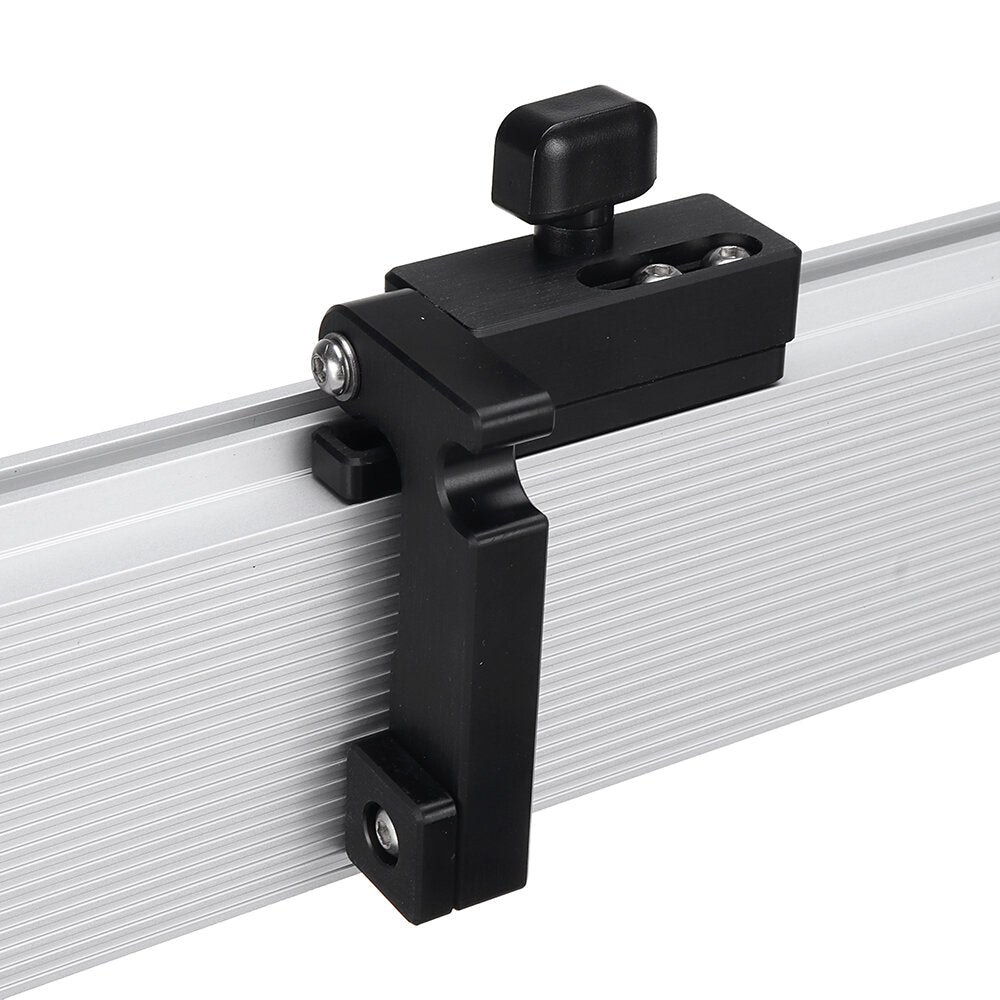 Aluminum Alloy Fence with Adjustable Length 450-1220mm & Left/Right Stop for Table Saws & Router Tables