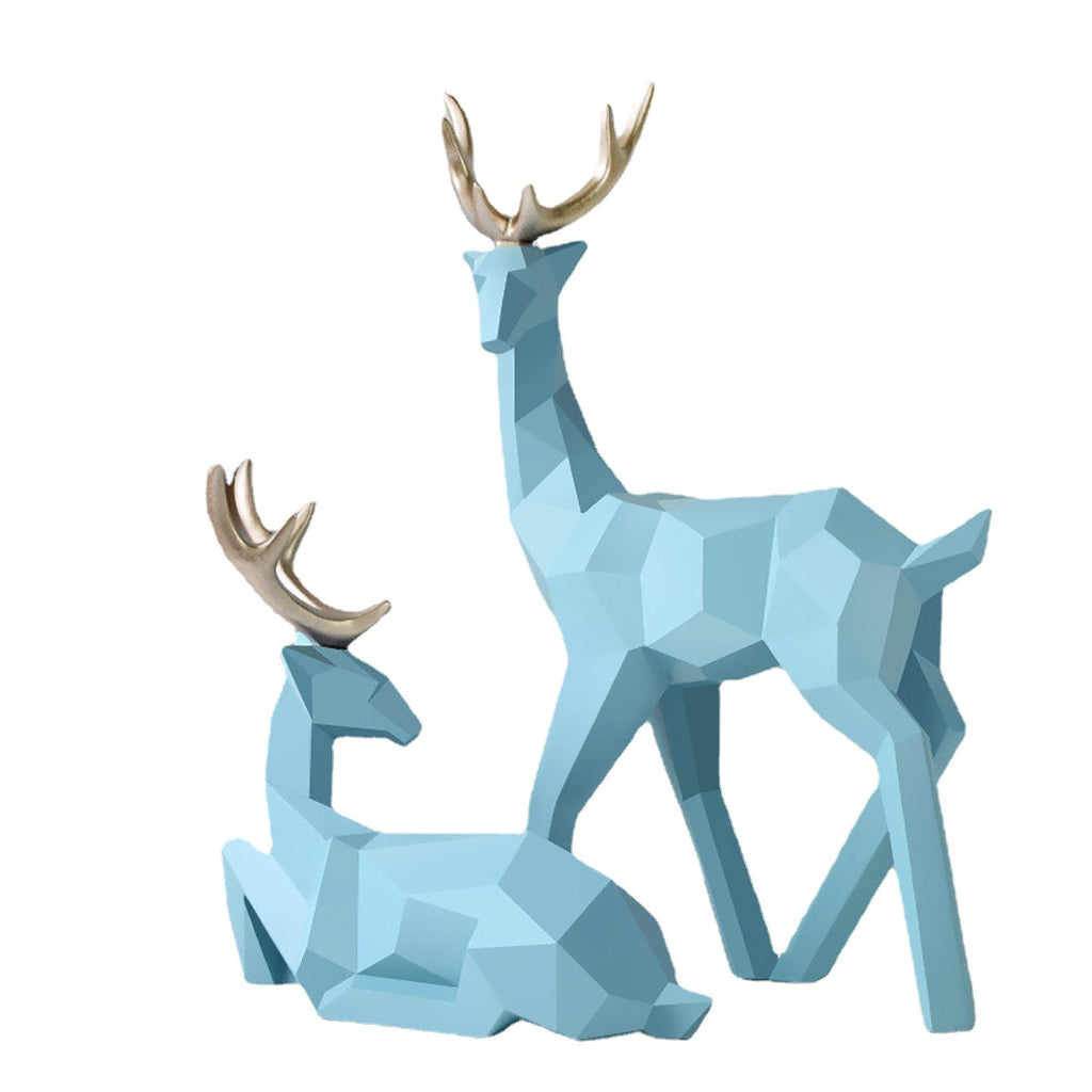 Deer Reindeer Craft Home Party Decor Xmas Elk Resin Ornaments