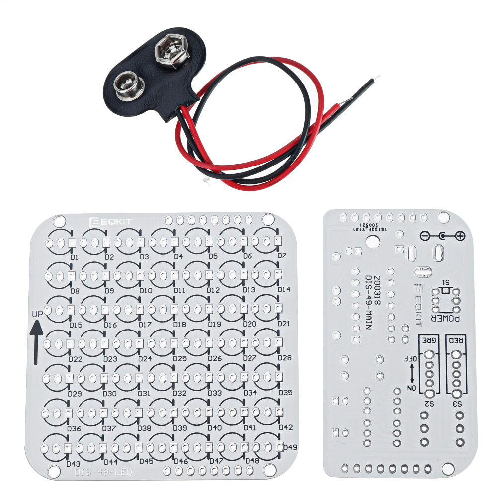 DIY Simple LED Dot Matrix Display/Three-color Breathing Light LED Display Kit/DIY Character Display Parts