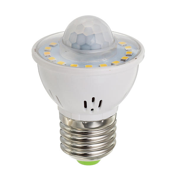 E27 B22 3W Human Body Infrared Sensor Warm White Pure White LED Light Bulb for Stairway AC220V