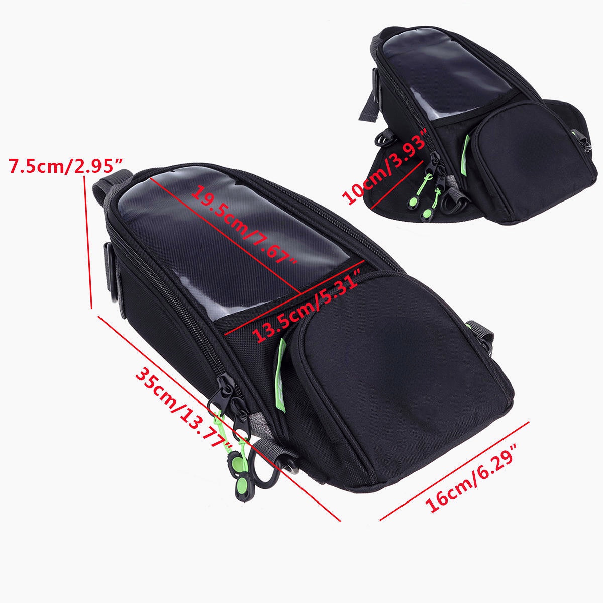 Motorcycle Oil Fuel Tank Bag Saddlebags Magnetic Waterproof For Phone GPS