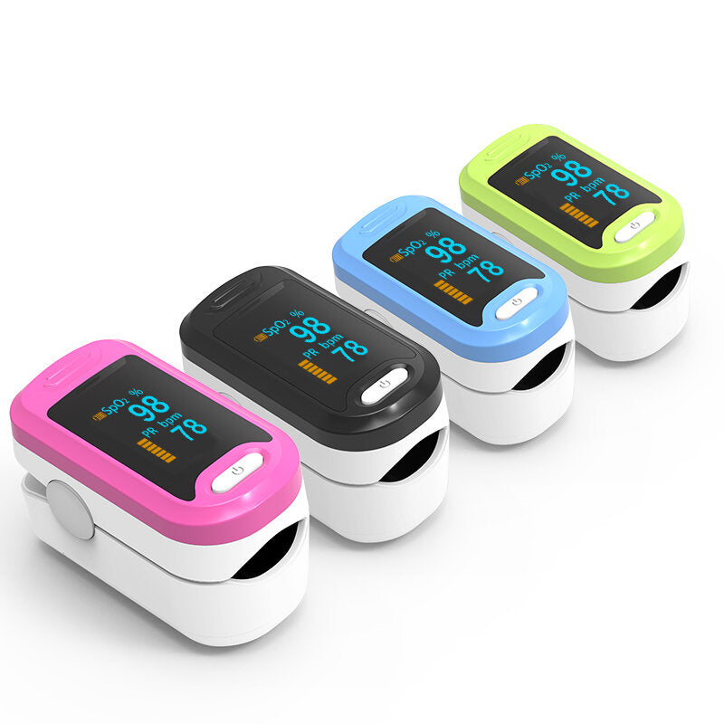 Portable Finger-Clamp Pulse Blood Oximeter Monitor SpO2 Blood Oxygen Saturometro Pulse Oximetro Monitor