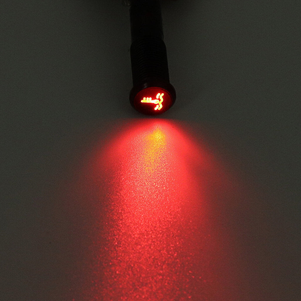 10MM LED Dashboard Warning Signal Light Van Dash Panel Indicator Lamp 12/24/36V