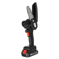 110/220V Guide Plate Length 4 Inch Rechargeable Electric Chain Saw Cordless Portable Woodworking Wood Cutter