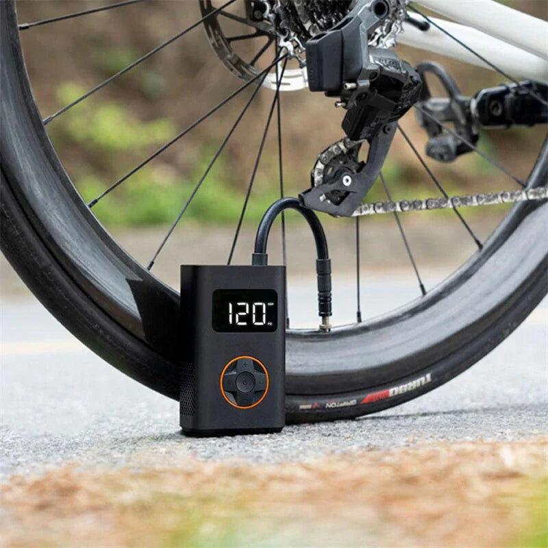 150PSI Smart Bike Pump - 5 Inflation Modes, Fast Charging, LED Display, Portable for Bikes/Cars/Balls
