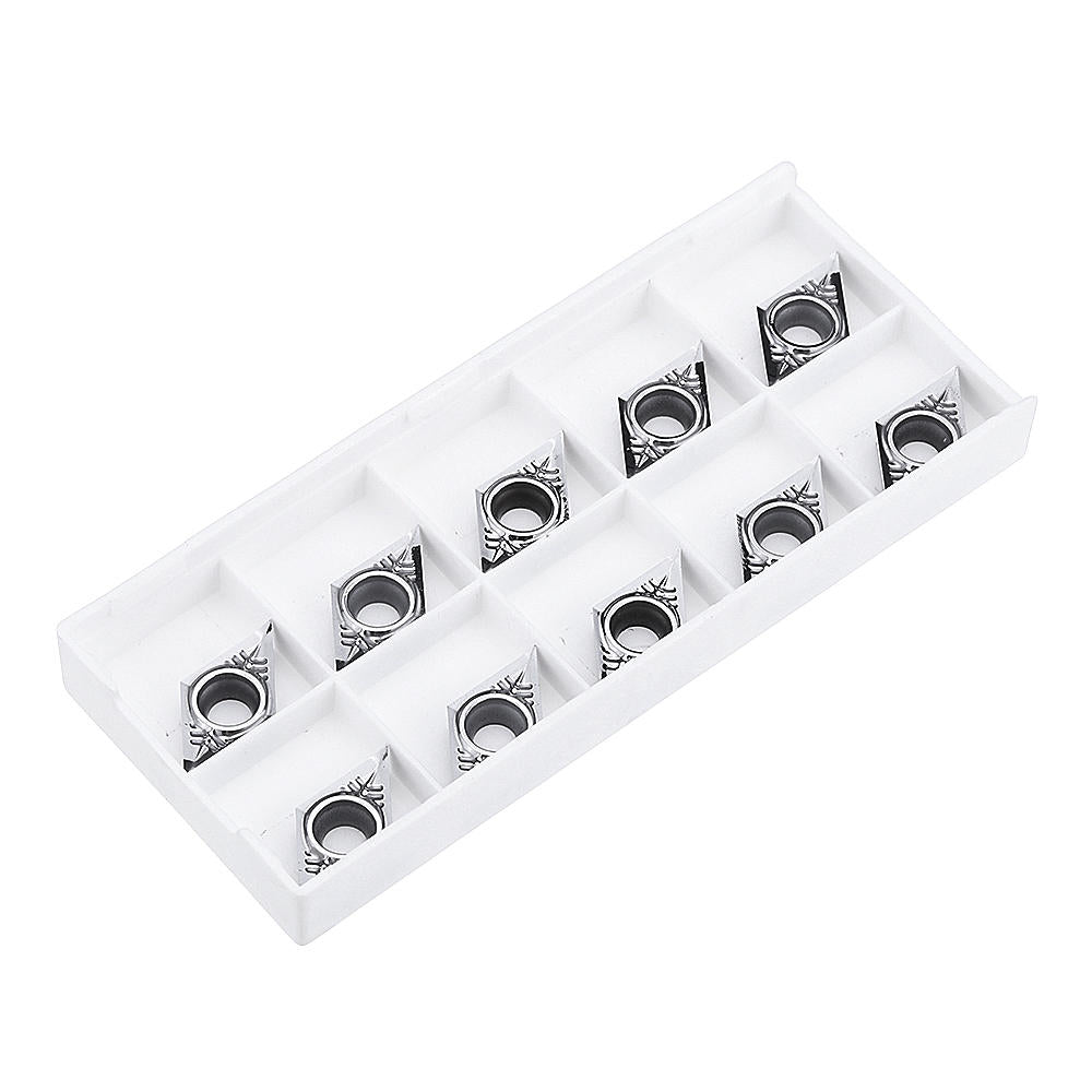 10pcs DCGT11T302/04/08 Carbide Insert DCGT32.51 Turning Tool Blades for Aluminum
