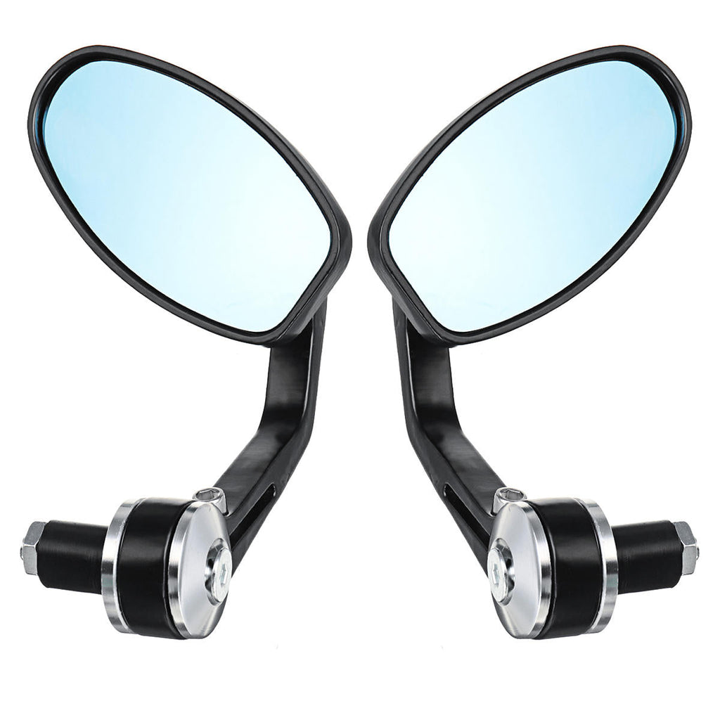 Pair Left Right Universal Handlebar Rearview Side Mirrors Motorcycle Scooter