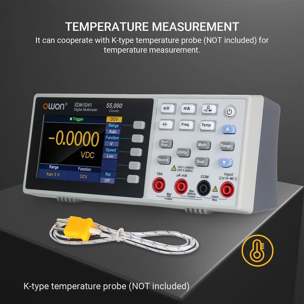 USB Digital Multimeter 55000 Counts High Accuracy Universal Desktop Multimeters Meter with 3.5-inch TFT LCD Screen