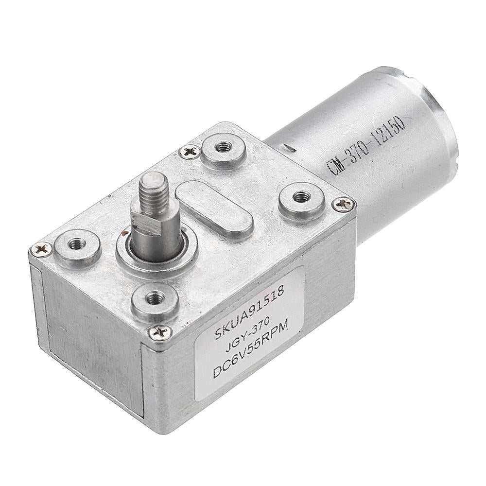 Worm Gear Motor DC 6V 55rpm Reduction Reversible Self-Locking Motor