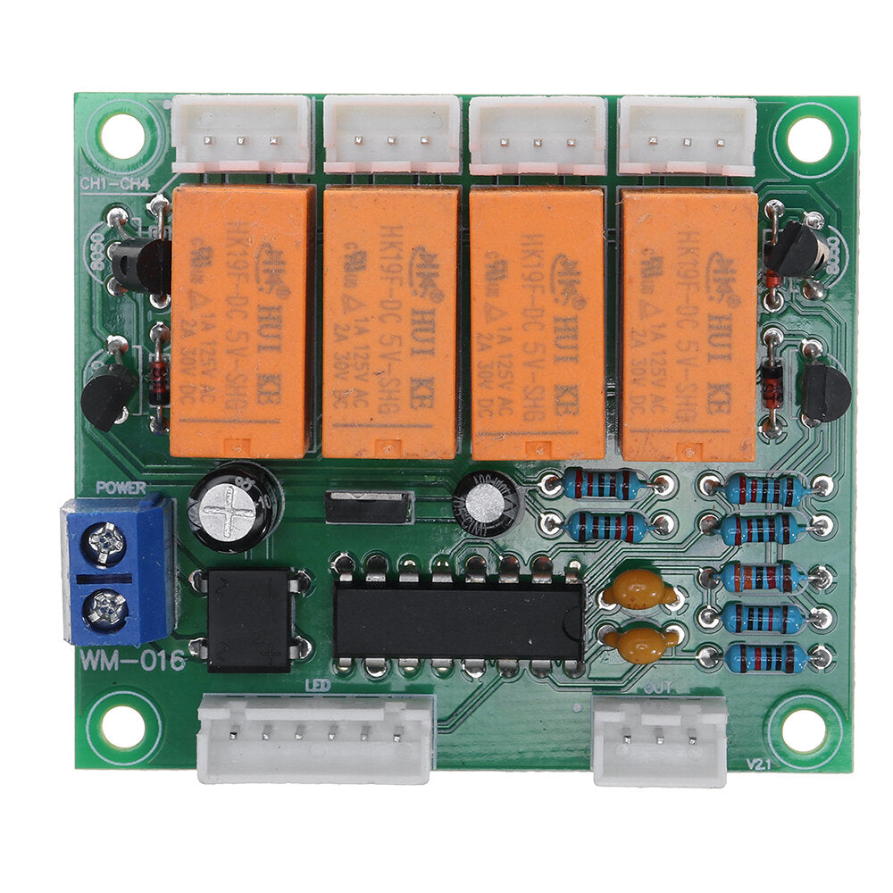 Audio Signal Input Switch Board Four-way Audio Source Switch Relay Module