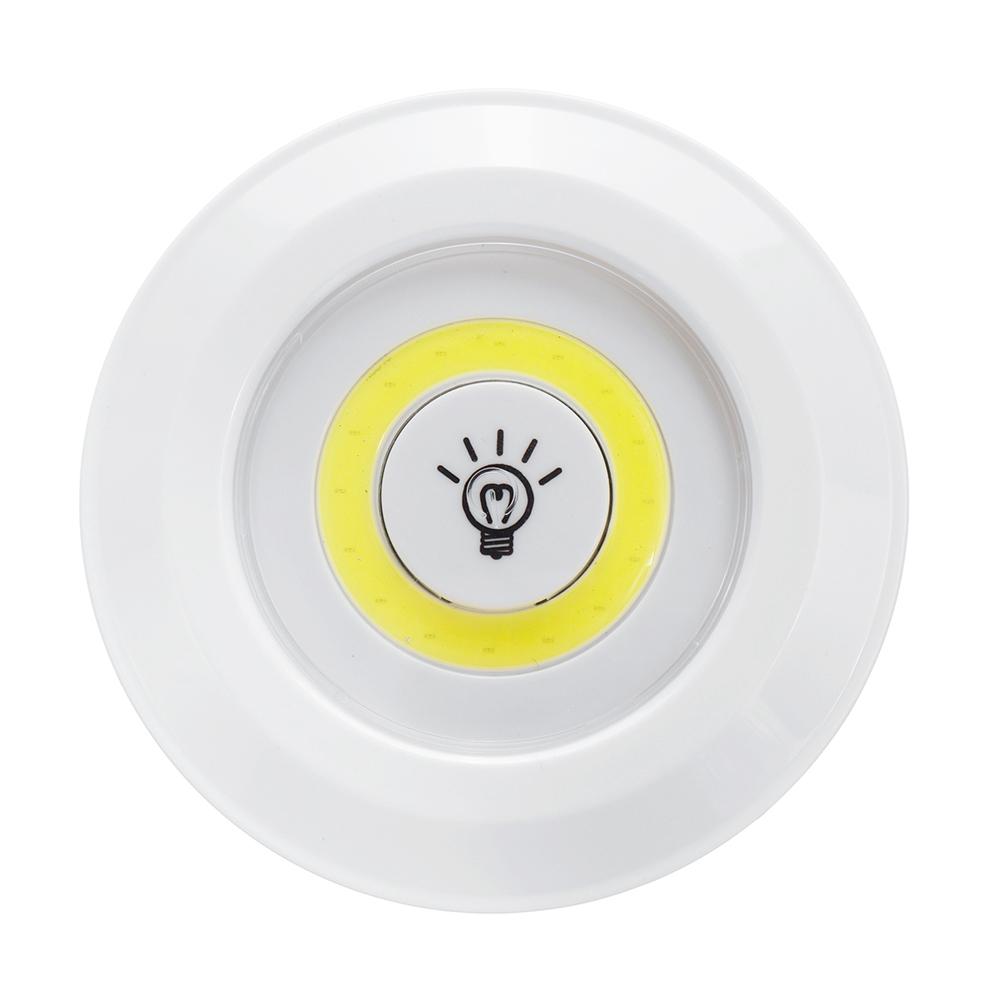 1/3/6pcs LED Wireless Stick On LED Tap Light Bright Remote Battery Cabinet Closet Night Lamp